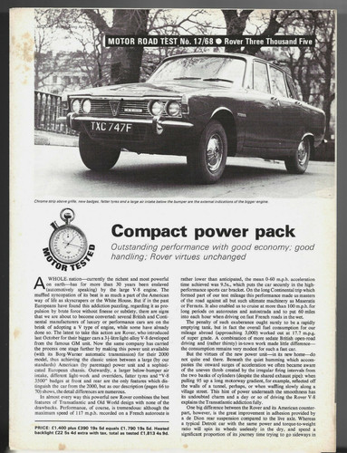 Rover three thousand five 3500 - five,