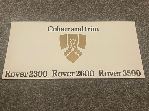 Rover sd1 2300 - 2300, 2600