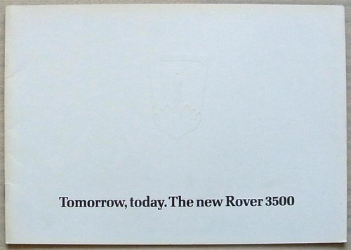 Rover 3500 car sales brochure - rover,