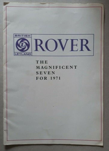 Rover range brochure 1971 - brochure,
