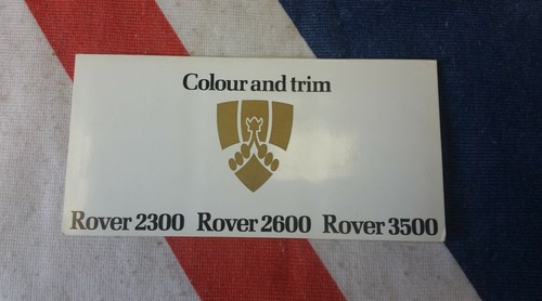 Rover 2300 2600 3500 colour - 2600,,