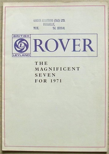 Rover 2000 models range car - rover,