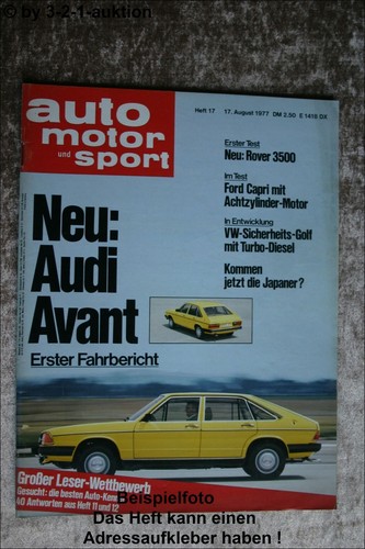 Ams auto motor sport - ams, 17/77