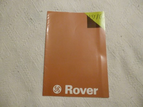 Rover car sales brochure 1976 - sales,