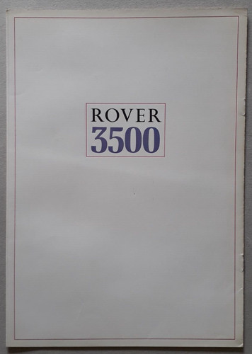 Rover 3500 brochure - rover,