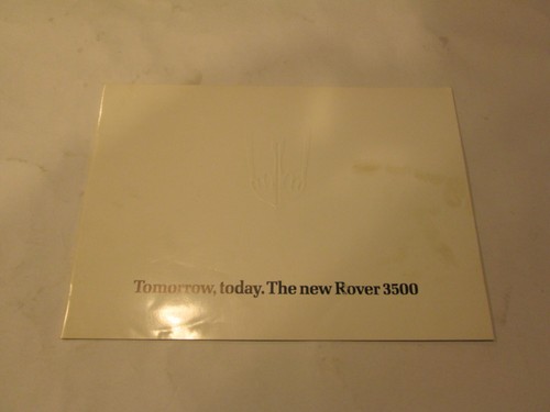 Rover sdi 3500 tomorrow - 3500., "tomorrow