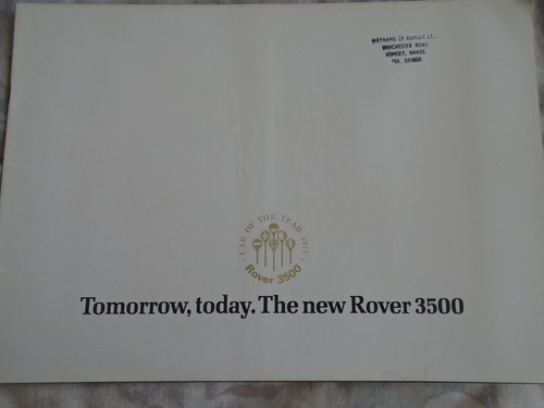 Rover 3500 range brochure mar - rover,