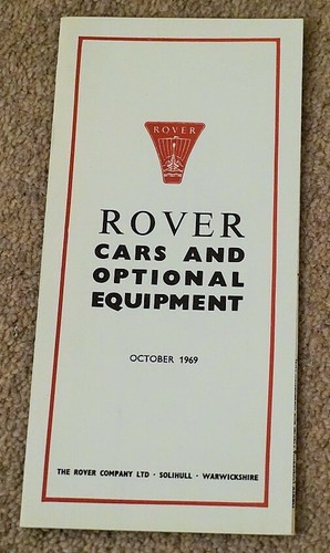 Oct 1969 rover cars optional - cars, &