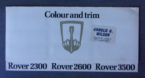 Rover 2300 2600 3500 sd1 - 3500, orig
