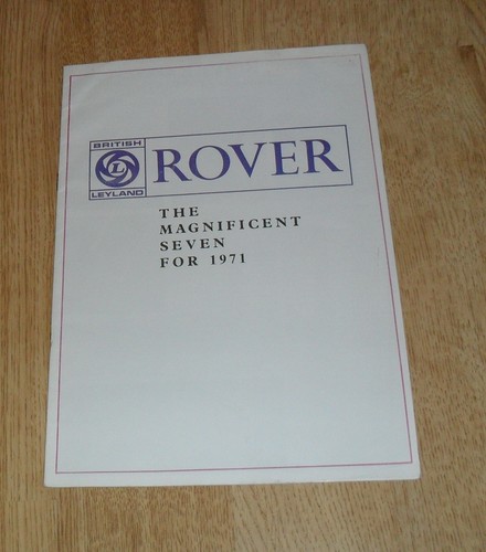 Rover brochure 1971 - brochure,