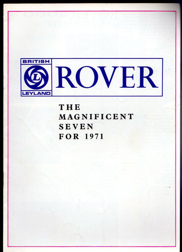 Rover range 1970 - rover, uk