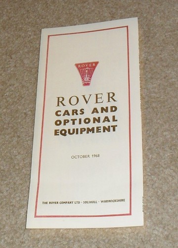 Rover price option guide - option,