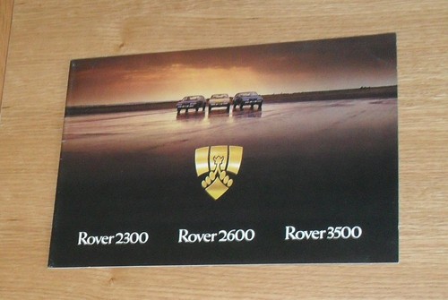 Rover sd1 brochure 2300 - 2300, 2600