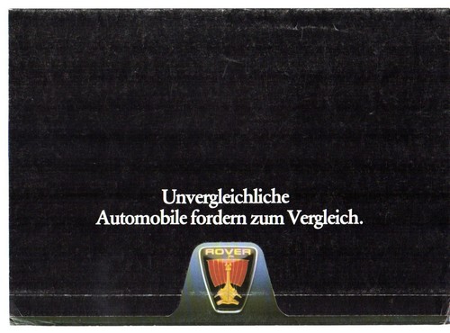 Rover sd1 1983 german - sd1,