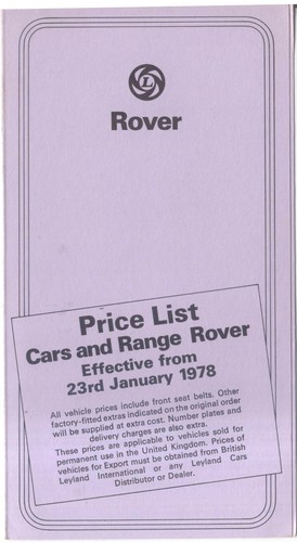 Rover 3500 2600 2300 - sd, 1