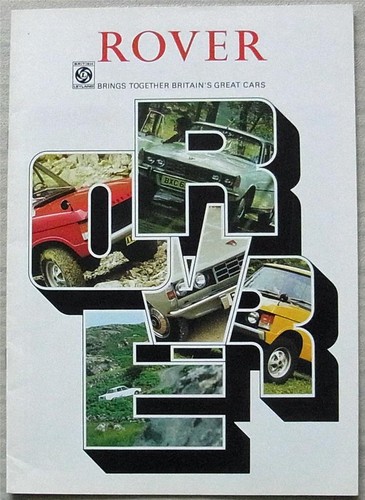 Rover car range sales - range, brochure