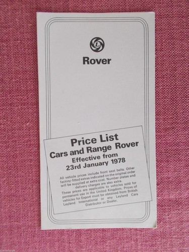 1978 range rover - rover, sd1
