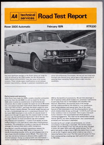 Rover 3500 automatic series - rover,