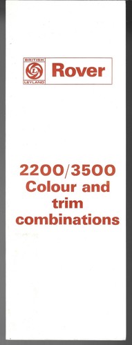 Rover 2200 3500 - &, &