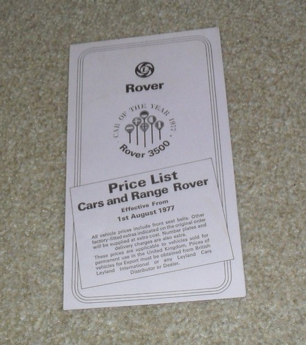 Range rover - 3500, sd1