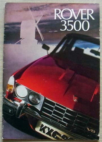 Rover 3500 car sales brochure - car,