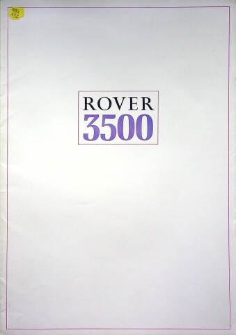 282384 rover 3500 brochure - rover,