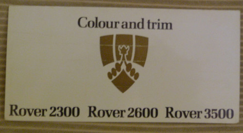 Rover sd1 2300 2600 3500 - 3500, uk