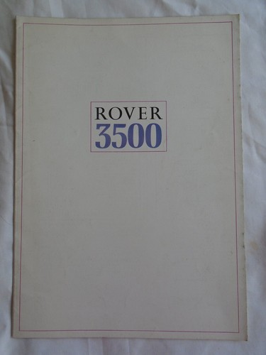 Rover 3500 brochure c1971