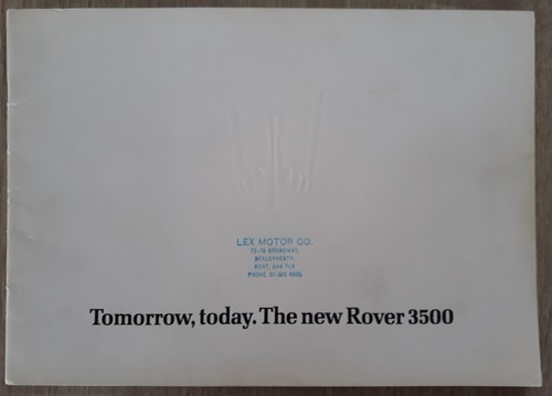 Rover sd1 3500 brochure 1976 - sd1,