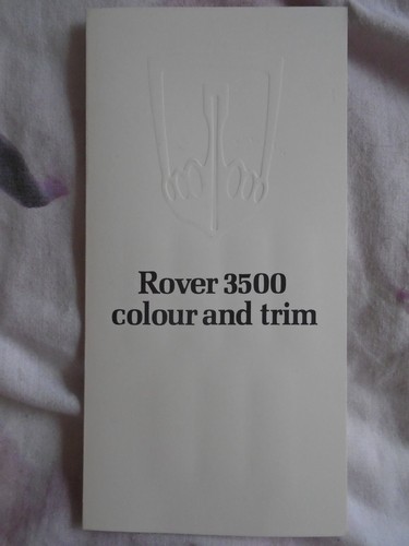 Rover 3500 colour - colour, trim